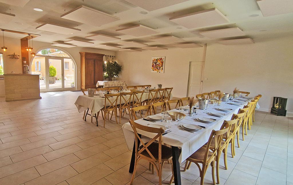 Salle de reception pour vos événements privés et professionnels proche d'Uzes et du Pont du Gard